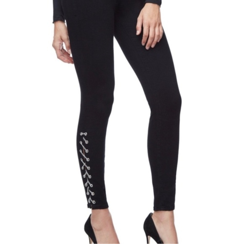 💛 NWOT Good American Charlotte Chain Black Skinny Jeans